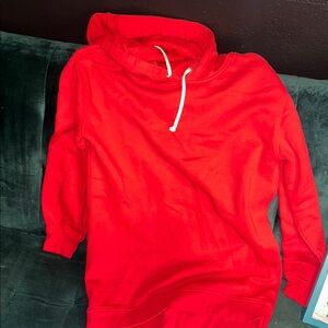 Red Hoodie with Drawstring